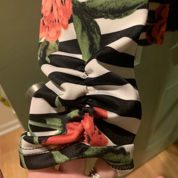 Ashley Stewart Striped and Rose Blazer - Picture 2 of 5